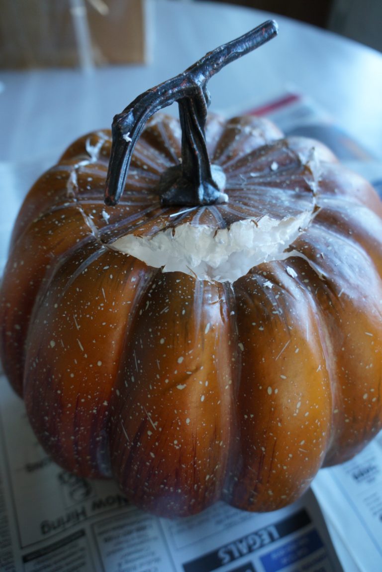 DIY Painted Pumpkin With Sunflowers An Easy Cheap And Quick