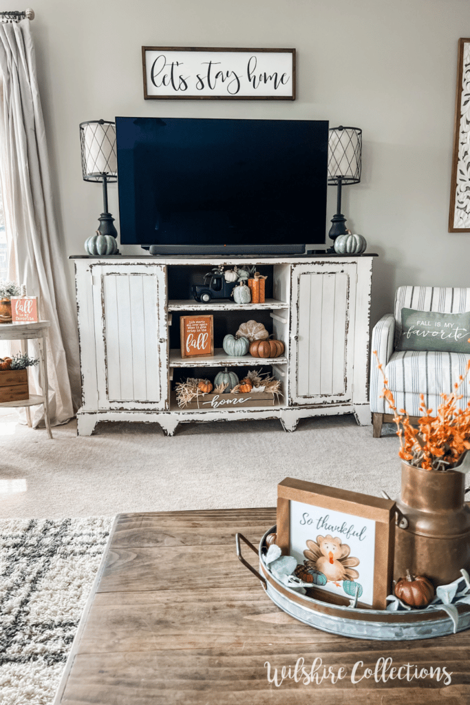 Warm And Cozy Fall Living Room Wilshire Collections