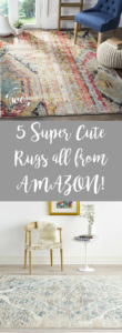 5 super cute rugs all from amazon!