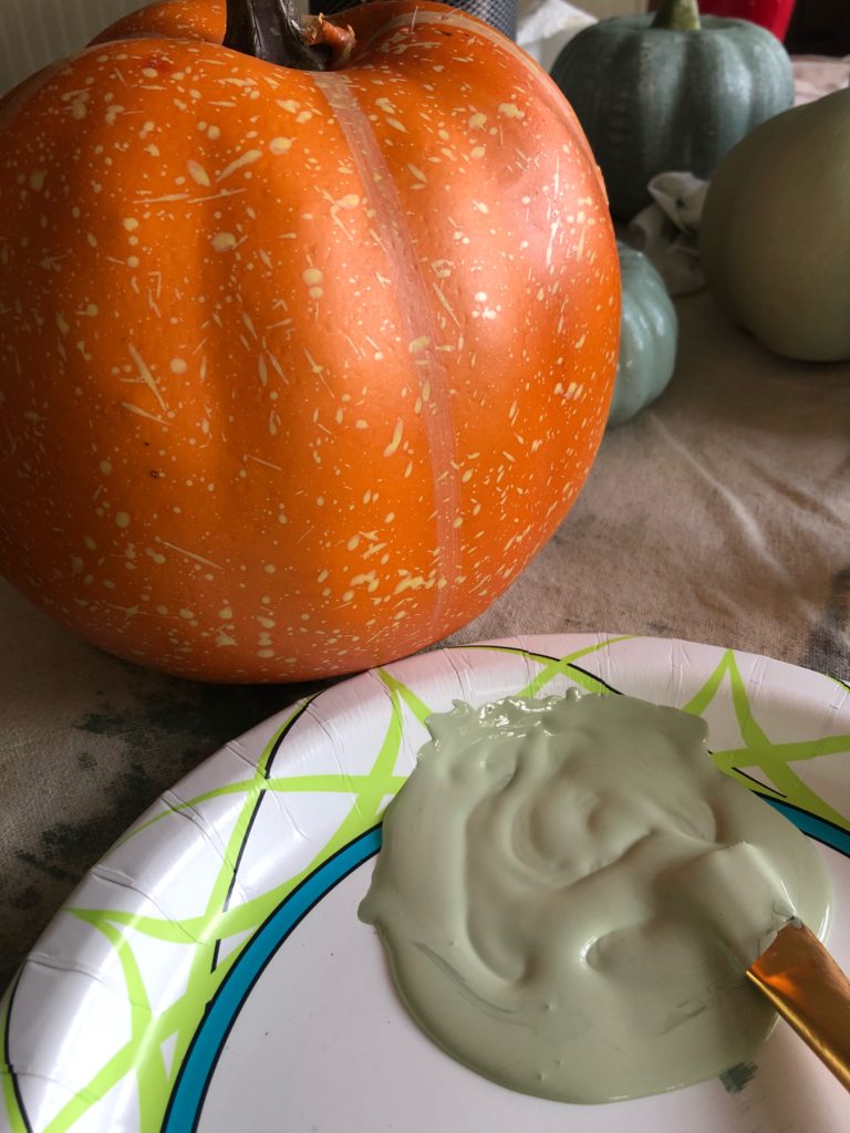 DIY Fall painted foam Pumpkins using Dollar Tree and Walmart pumpkins ...