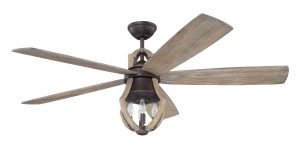 Farmhouse ceiling fan perfect for a bedroom