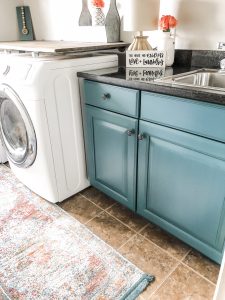 DIY painted cabinets in the laundry room! - Wilshire Collections