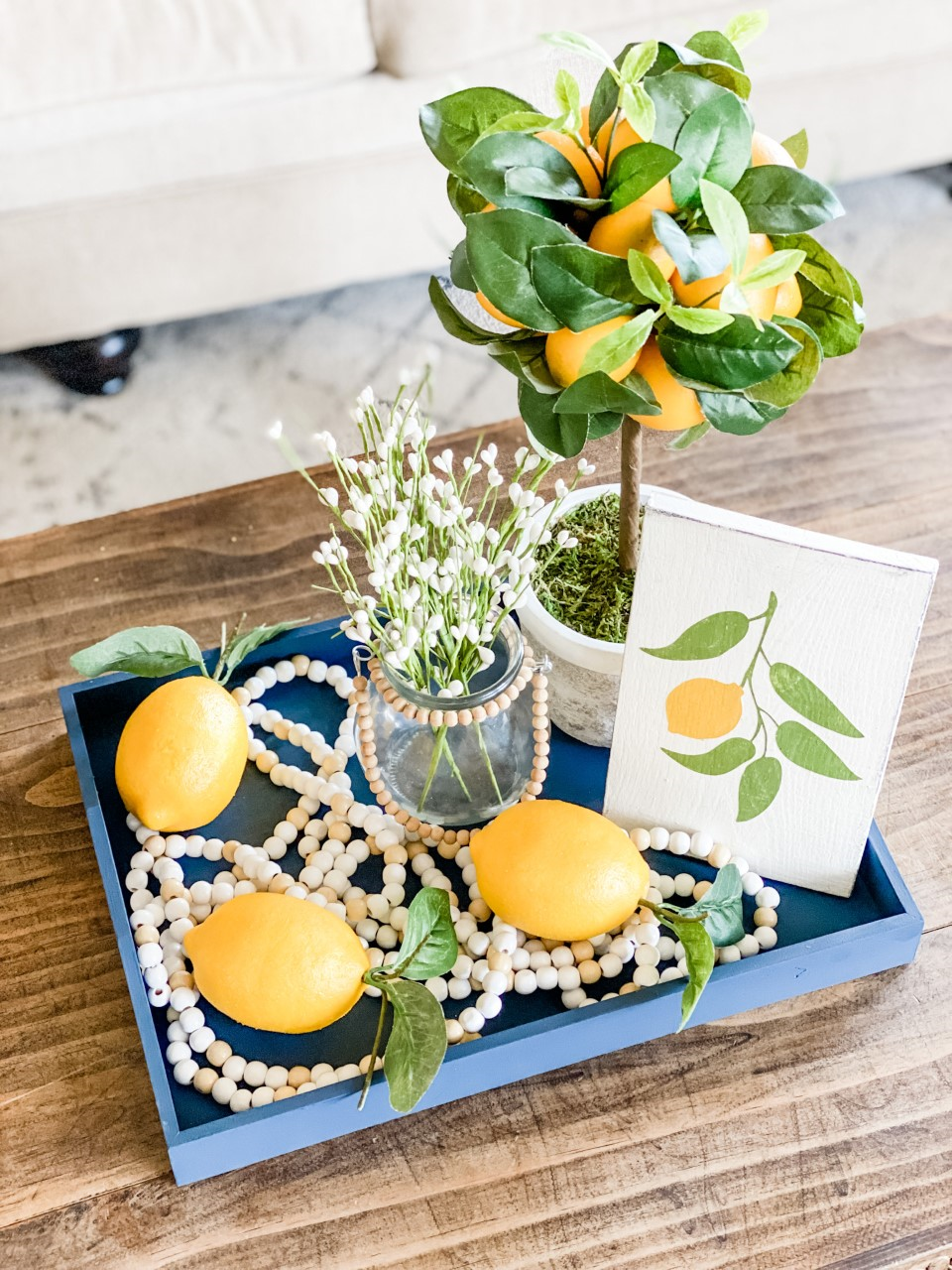 DIY painted wood tray | Wilshire Collections
