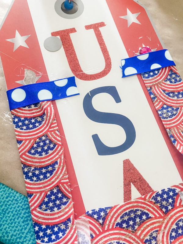 Dollar Tree Patriotic sign DIY - Wilshire Collections