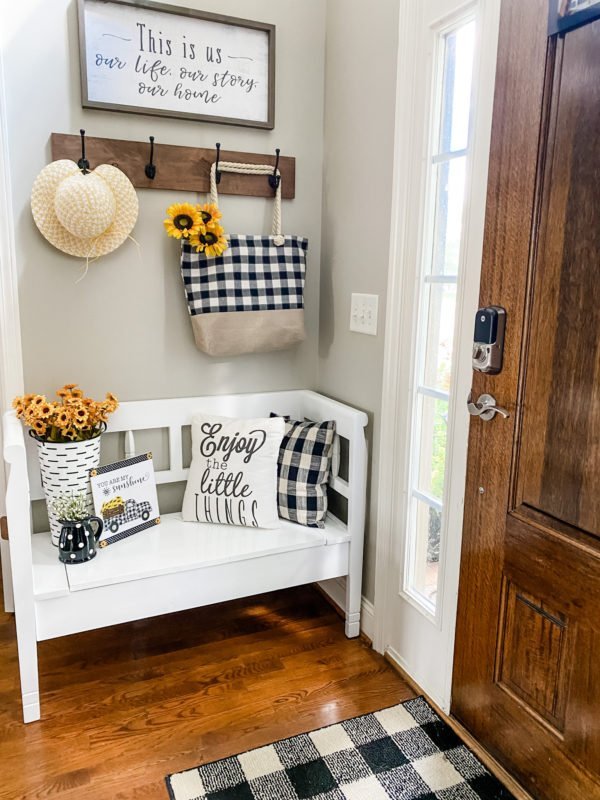 Sunflower decorations in my entry way! - Wilshire Collections