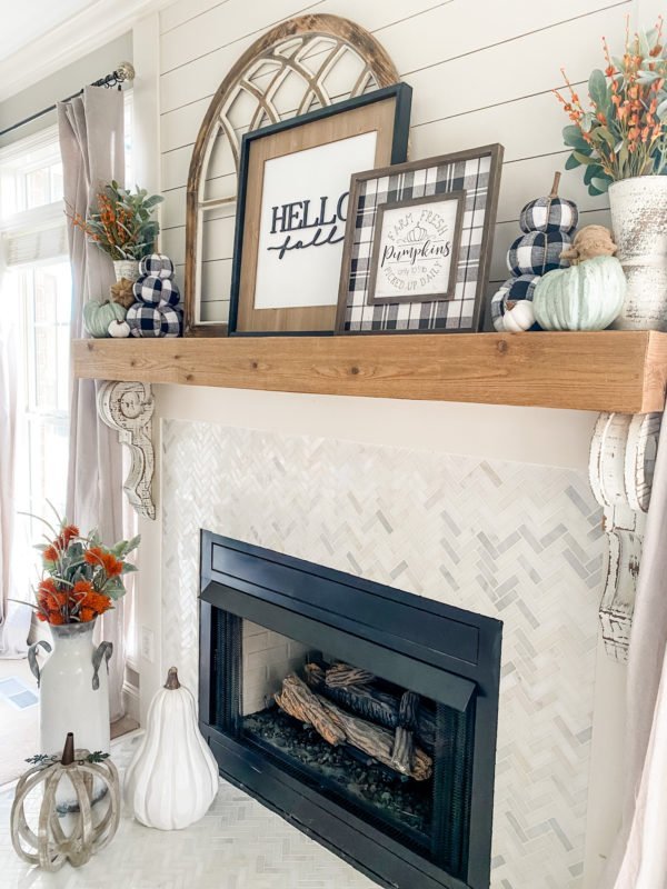 Simple fall mantel ideas for your home! - Wilshire Collections