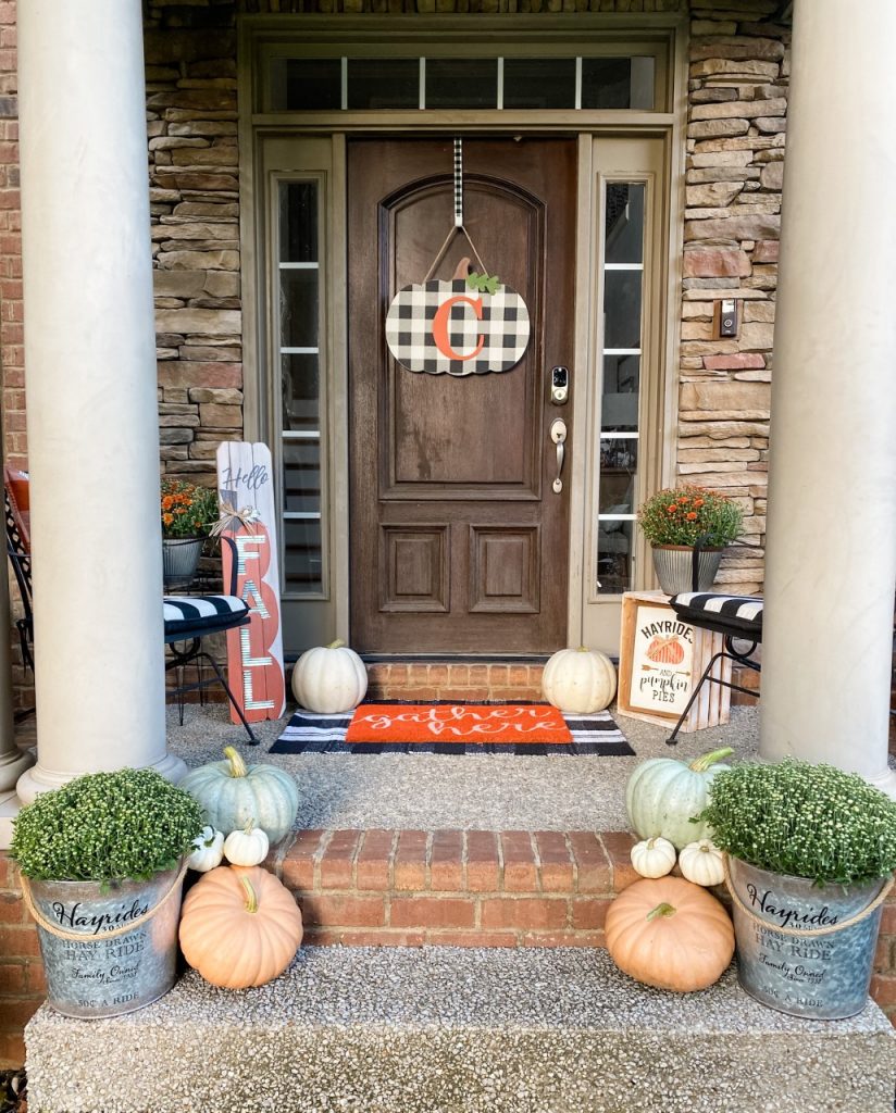Easy Fall porch ideas - Wilshire Collections