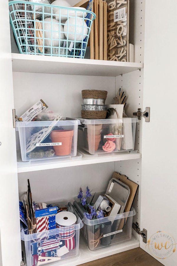 Craft room storage ideas- how to organize craft supplies! - Wilshire ...