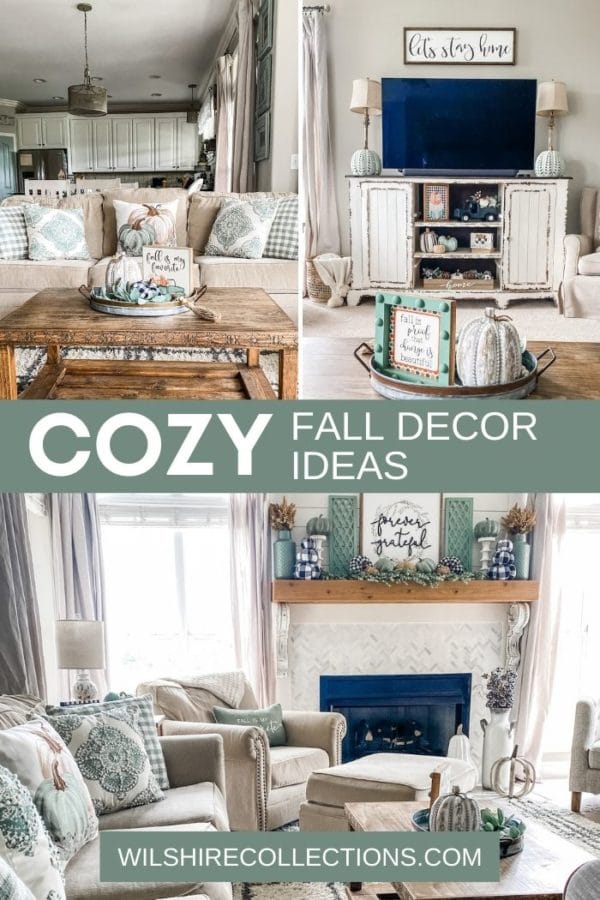 Fall decor ideas- my cozy living room - Wilshire Collections