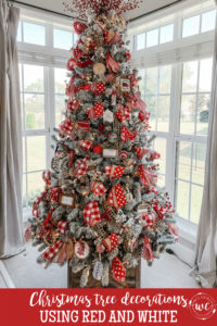 Red and White Christmas Tree Decorating Tips