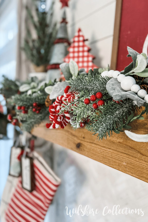 Cheerful Christmas Mantel Ideas Using Red And White! - Wilshire Collections