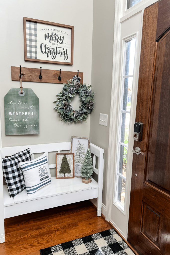 Neutral Christmas decor with buffalo check! - Wilshire Collections