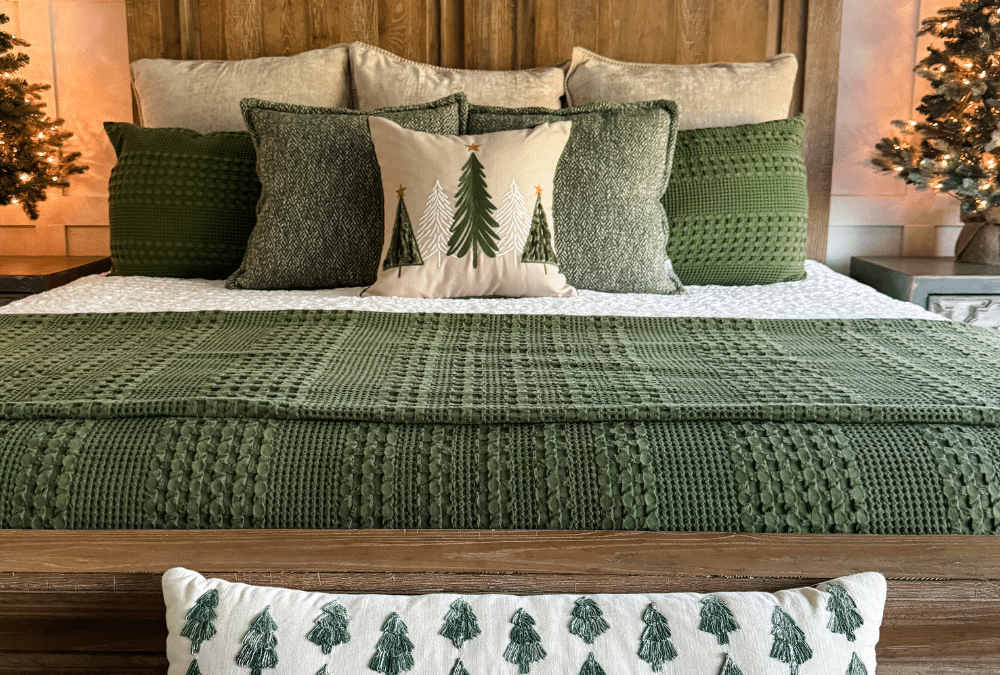 How to add Bedroom Christmas decor for instant cozy vibes!